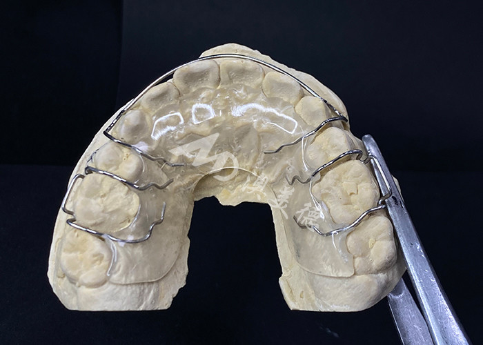 Comfortabel om te dragen de Hawley Retainer van AMD Dental Lab voor veilige en gezonde orthodontie